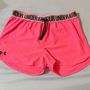Under Armour Women's Neon Pink Athletic Shorts